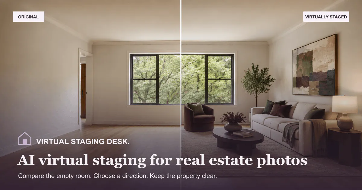 Virtual Staging Desk gallery image