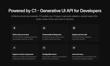 C1 Artifacts API gallery image