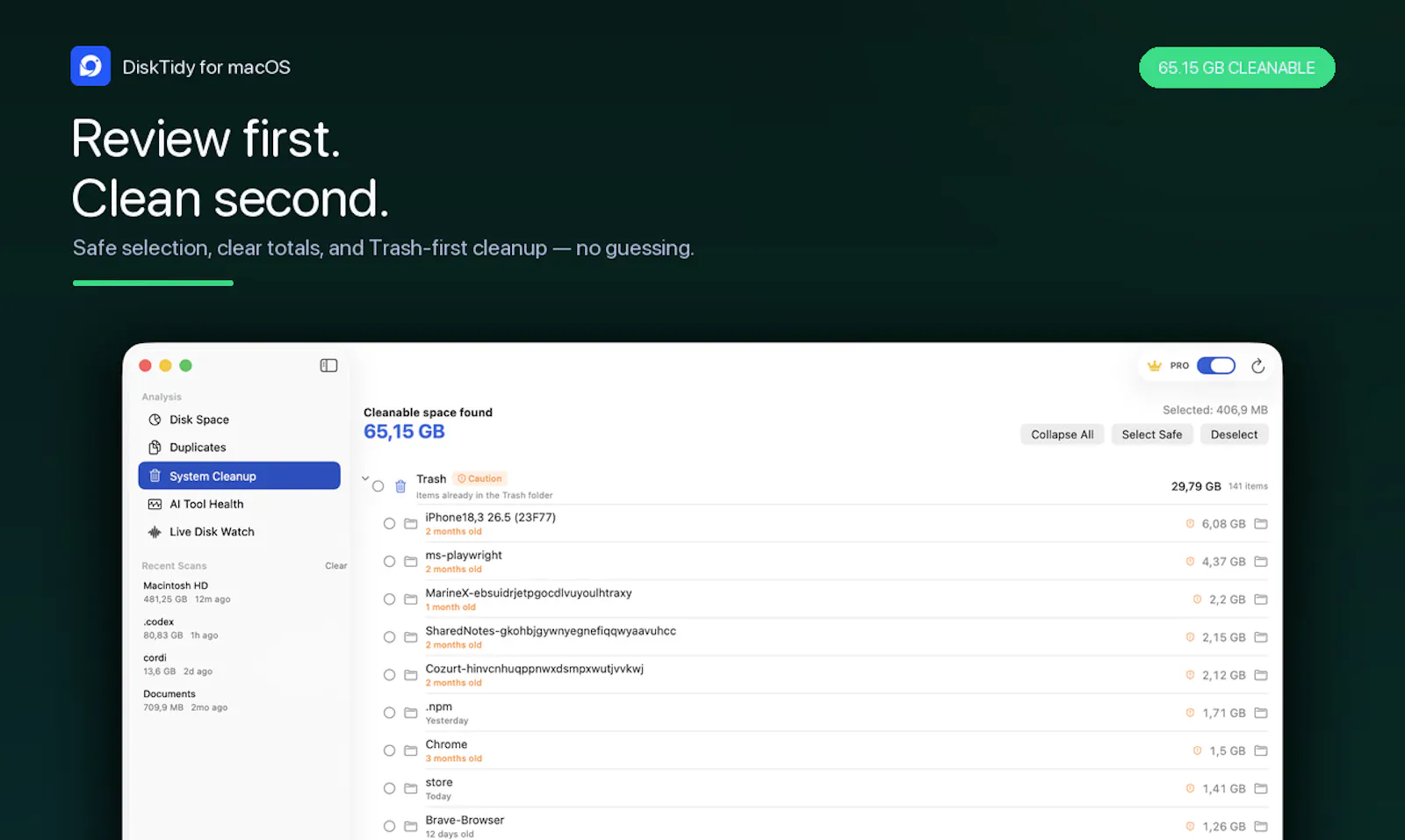 DiskTidy screenshot 3