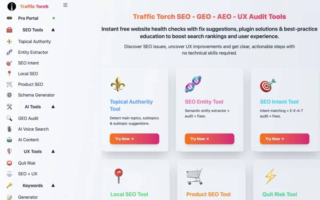 Traffic Torch - SEO Audit Toolkit gallery image