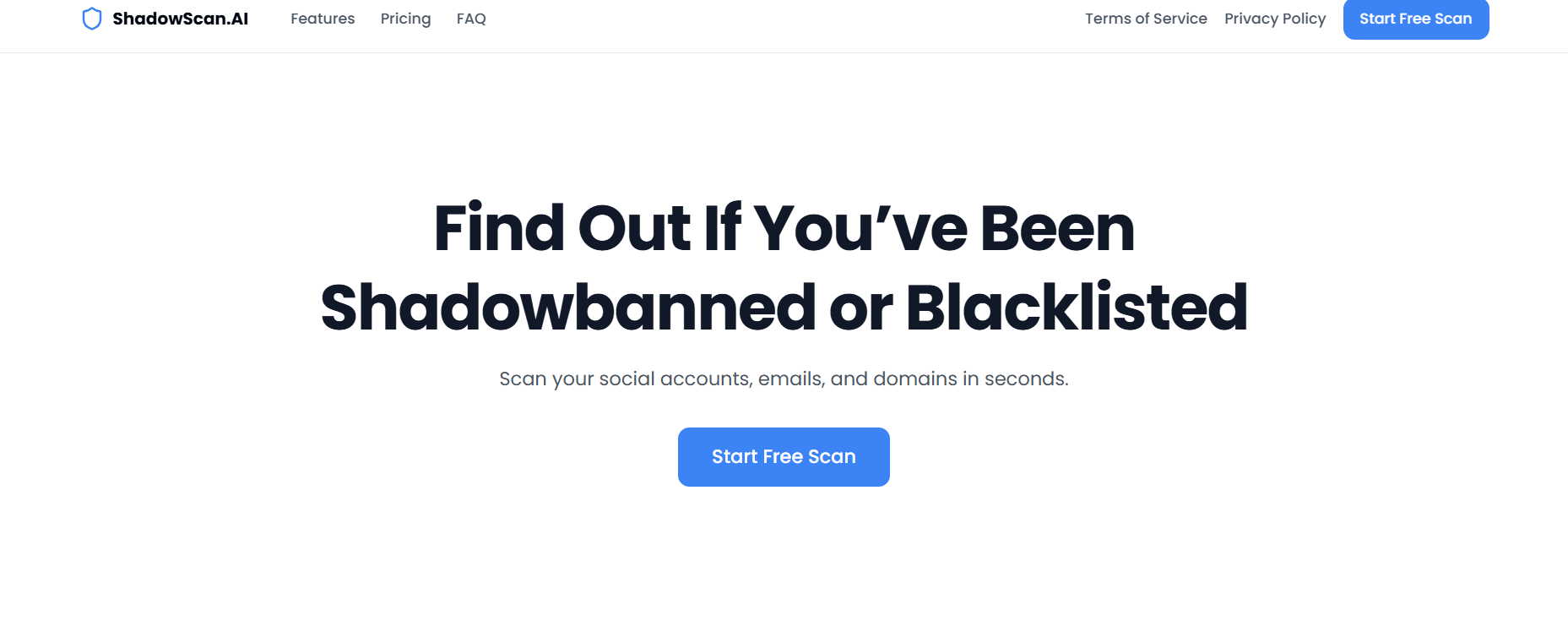 Shadowscan ai - Risolvi i divieti di Shadow su Twitter, Instagram, e -mail e siti Web! media 1