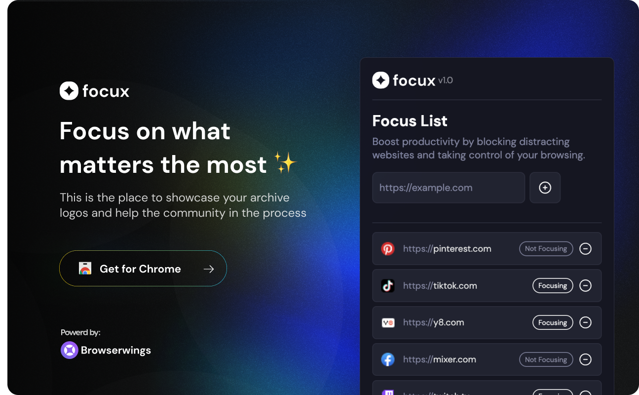 Média Focale - Expérience de productivité du navigateur sans distraction 1