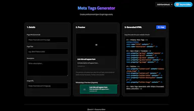 Meta Tags Generator gallery image
