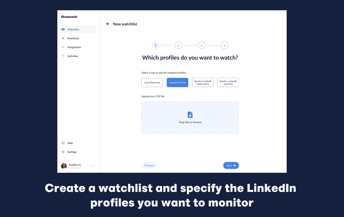 Huntastic - Следите за своими перспективами на LinkedIn 24/7 медиа 2