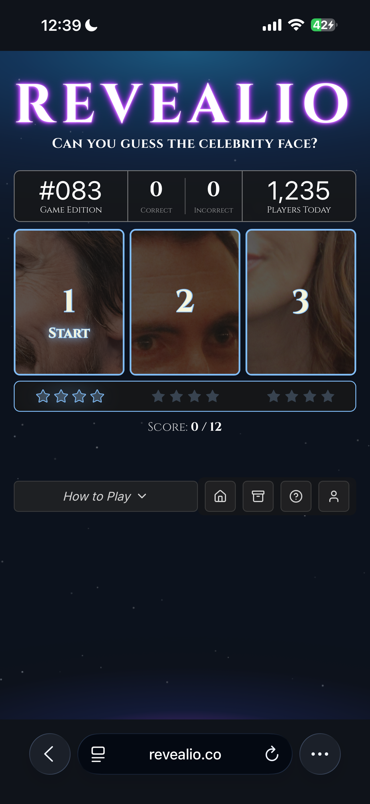 Revealio — Daily Celebrity Face Quiz gallery image