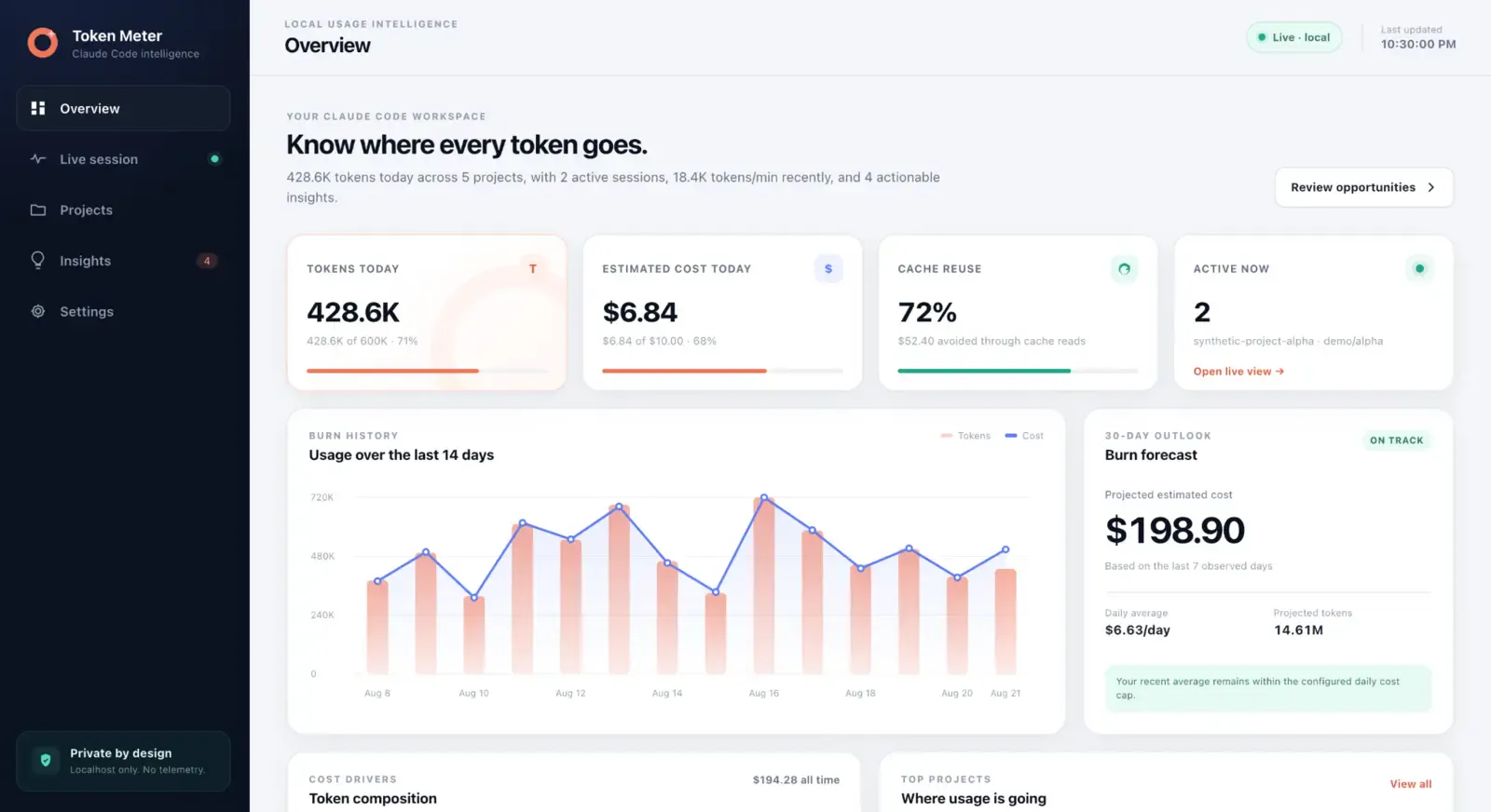 CC Token Meter 截图 2