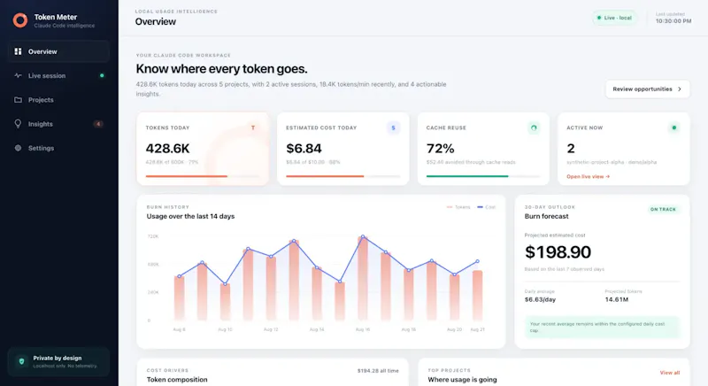 CC Token Meter screenshot 2