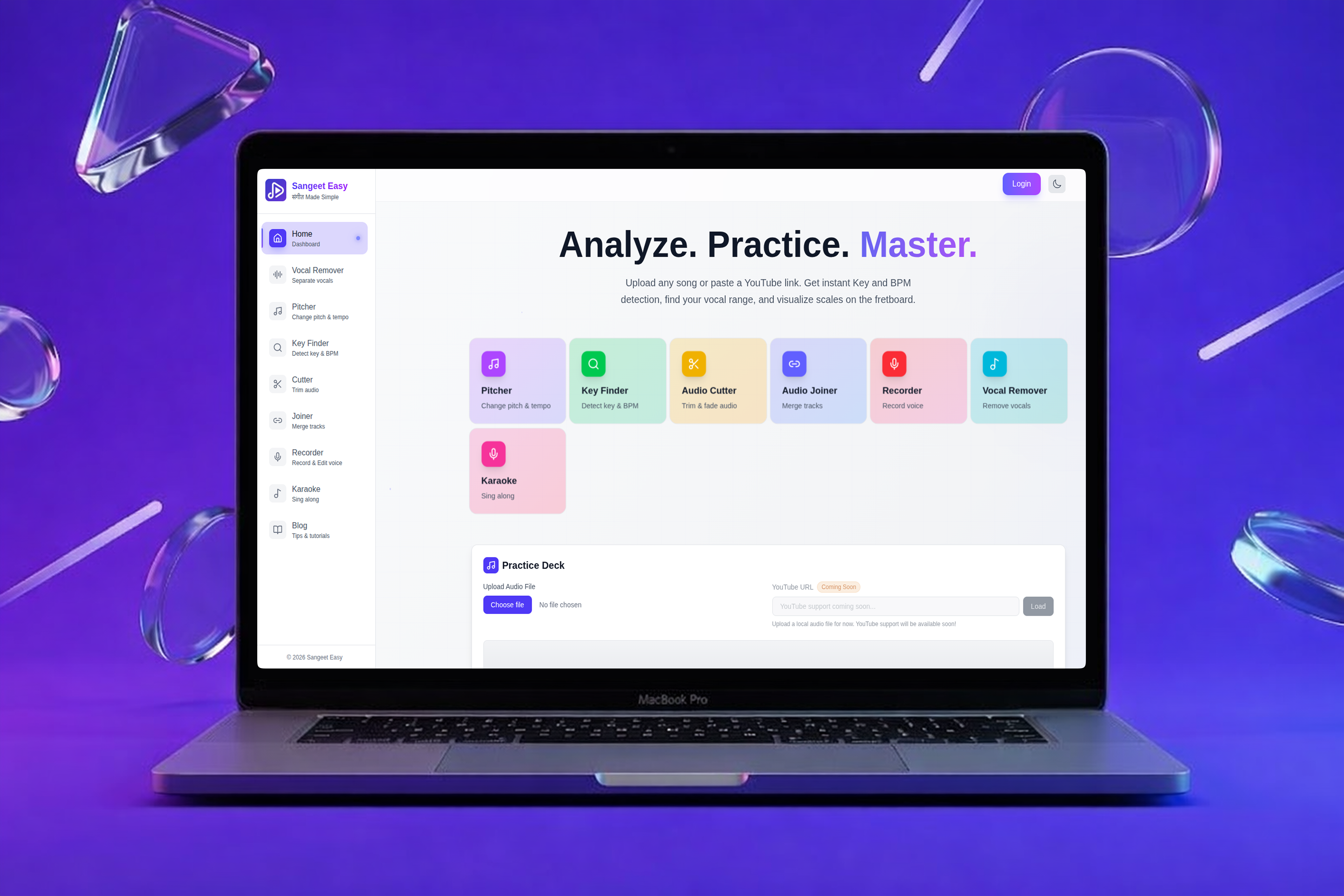 Sangeet Easy - Screenshot 2 showing product features and functionality