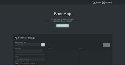 BaseApp code generator gallery image