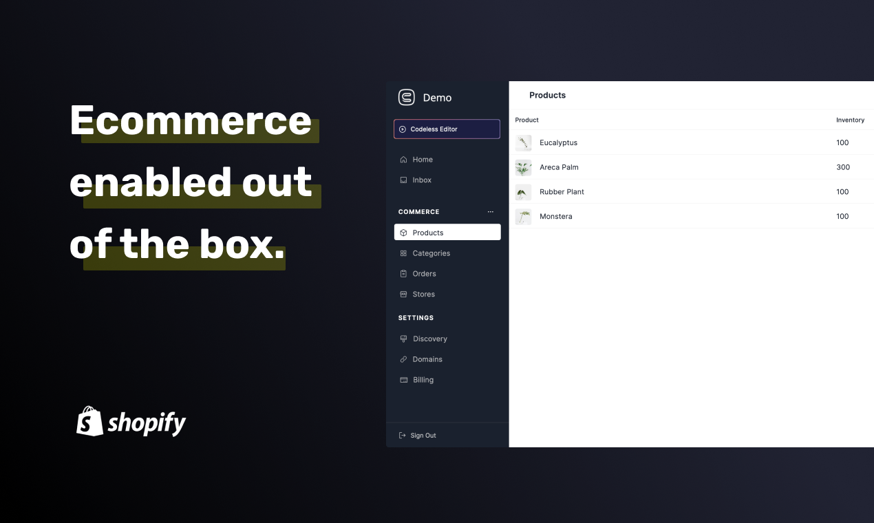 Codeless gallery image