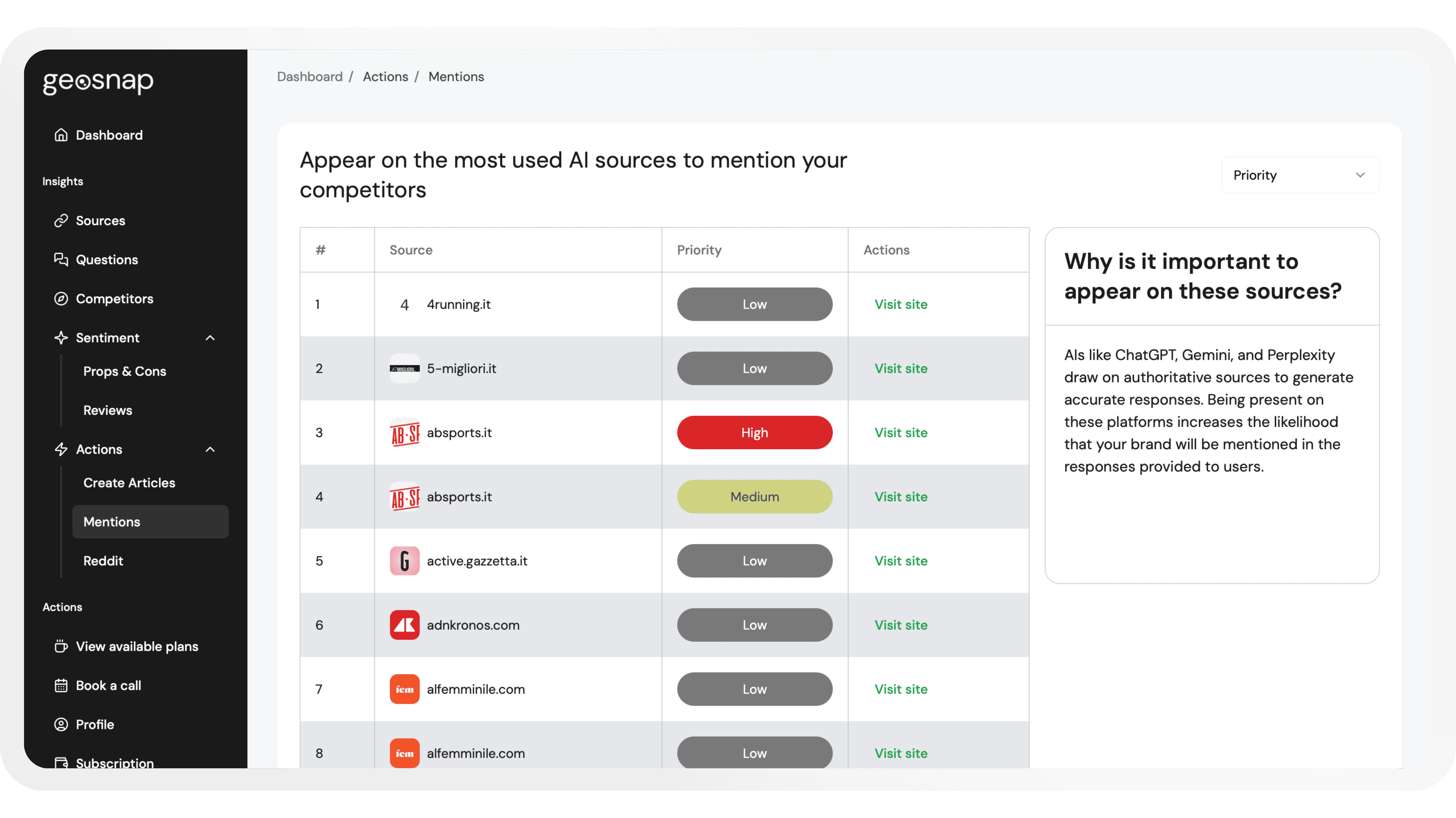 Geosnap - Screenshot 2 showing product features and functionality
