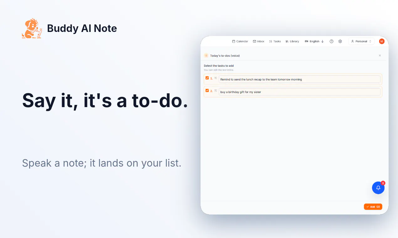Buddy AI Note gallery image