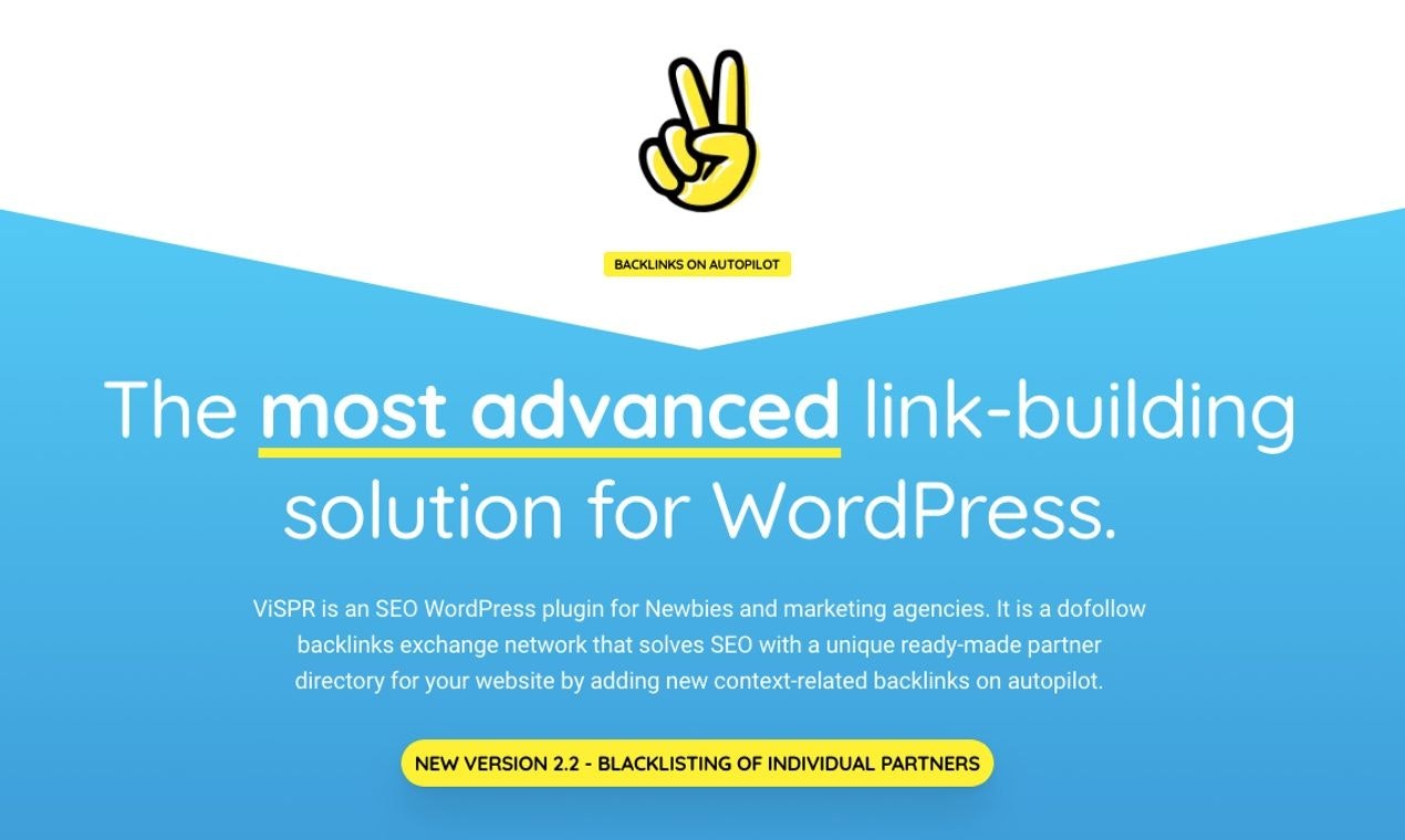 startuptile ViSPR SEO Partner Network-The most advanced link-building solution for WordPress