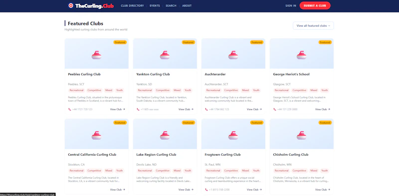 TheCurling.Club screenshot 5