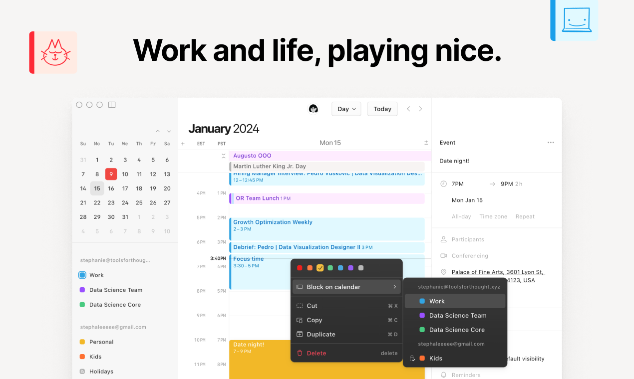 Média Calendrier de notion - Magnifiquement conçu pour votre travail et votre vie 4