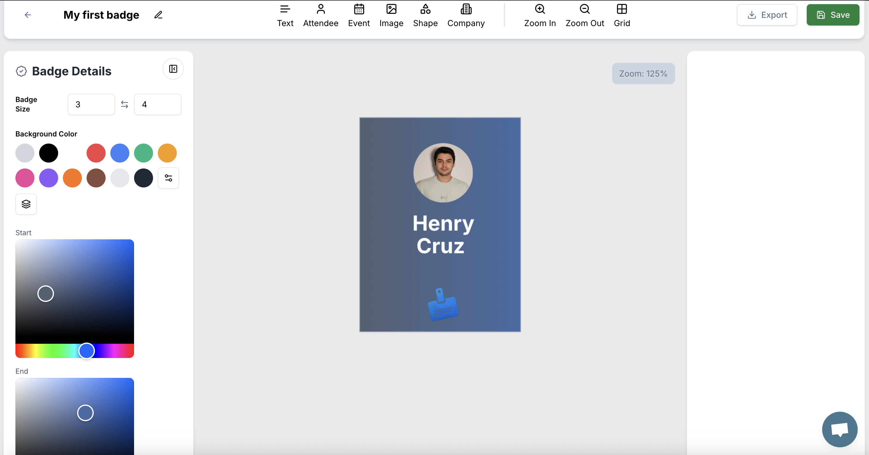 Online Badge Designer - Screenshot 2 preview