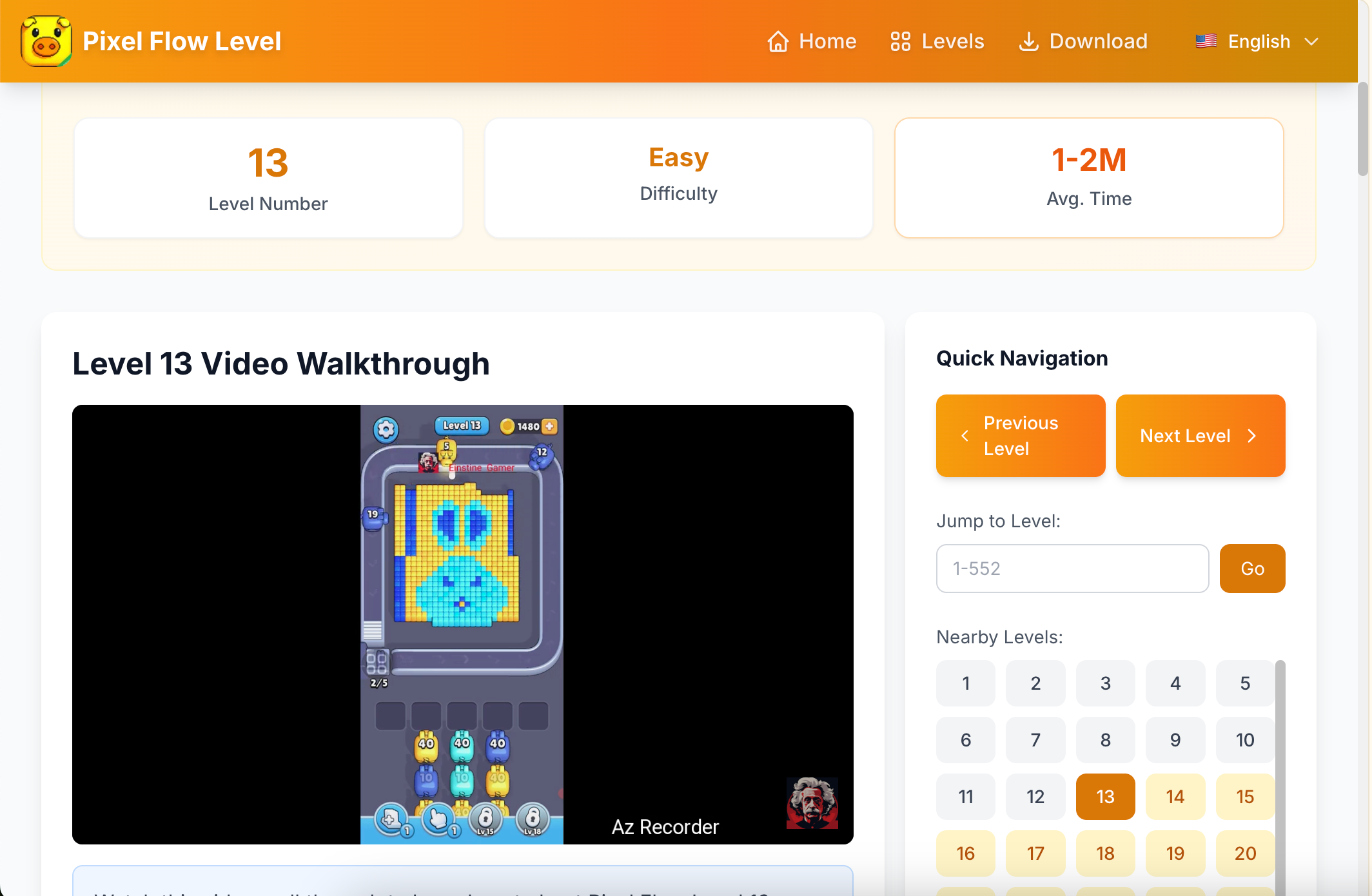 Pixel Flow Level - Screenshot 2 showing product features and functionality
