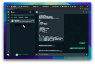 WhatsApp Expense Tracker gallery image