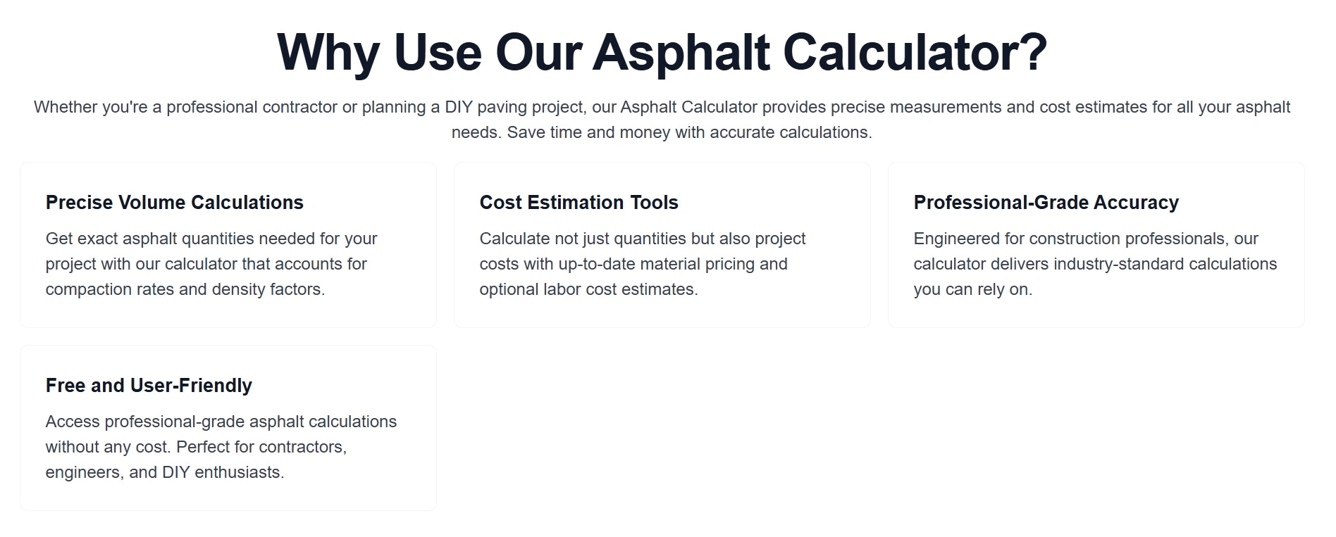Asphalt Calculator gallery image