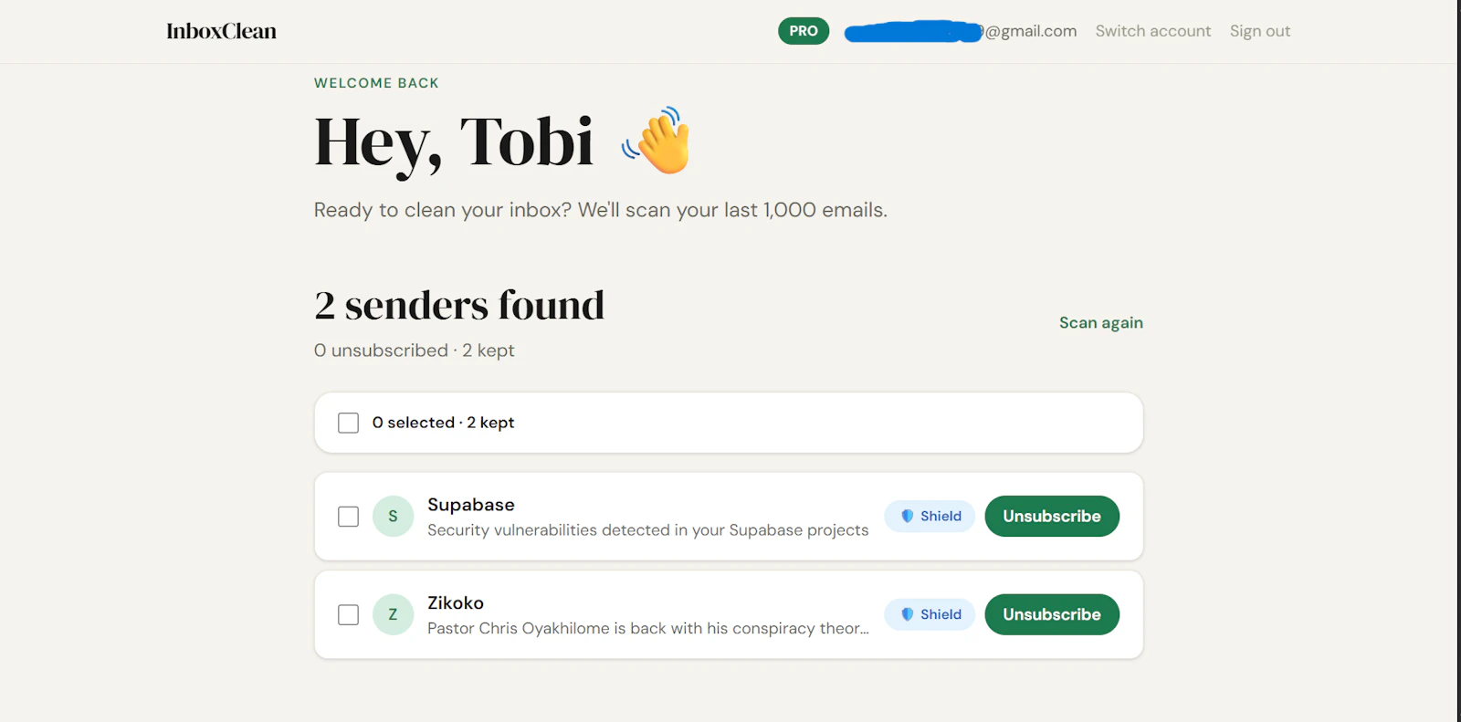 InboxClean screenshot 4