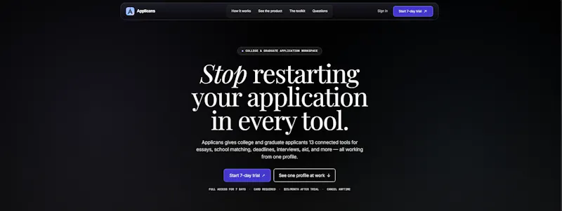 Applicans screenshot 2