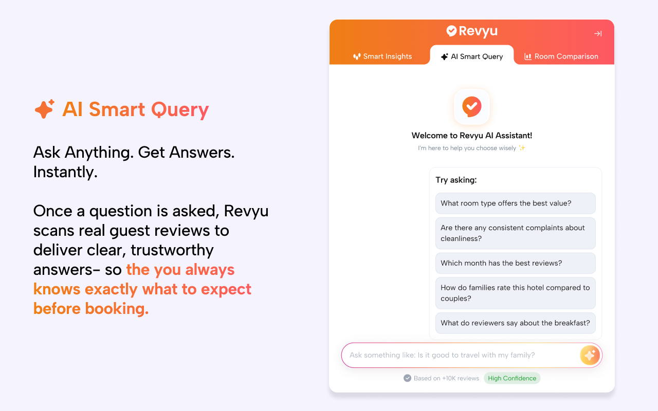 Revyu.ai- 스마트 호텔 예약 - 당신처럼 호텔을 찾아 검토하고 예약하십시오! 미디어 4