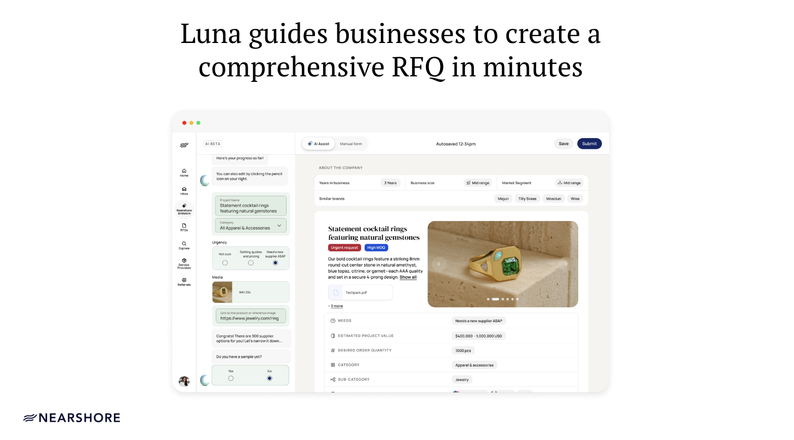 Nearshore: AI for manufacturing - Screenshot 3 preview
