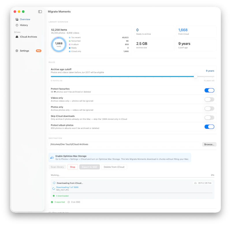 Migrate Moments screenshot 3