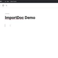 ImportDoc Block for WordPress