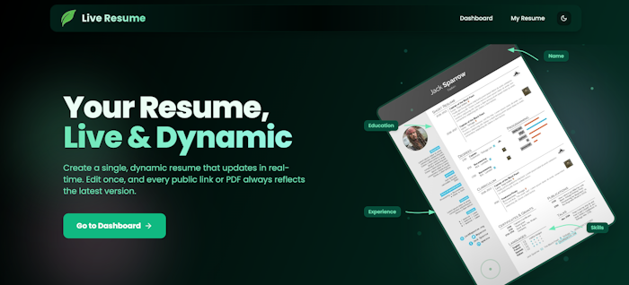 Live Resume产品图
