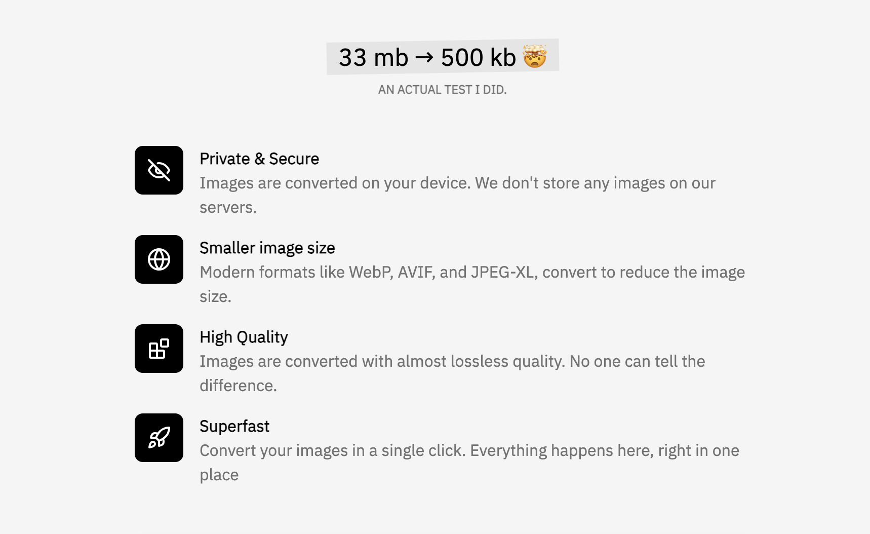 MINIPIC - Comprimeerbeelden Superfast - Uw foto's hebben lokaal geconverteerd en gecomprimeerd naar meerdere formaten media 4