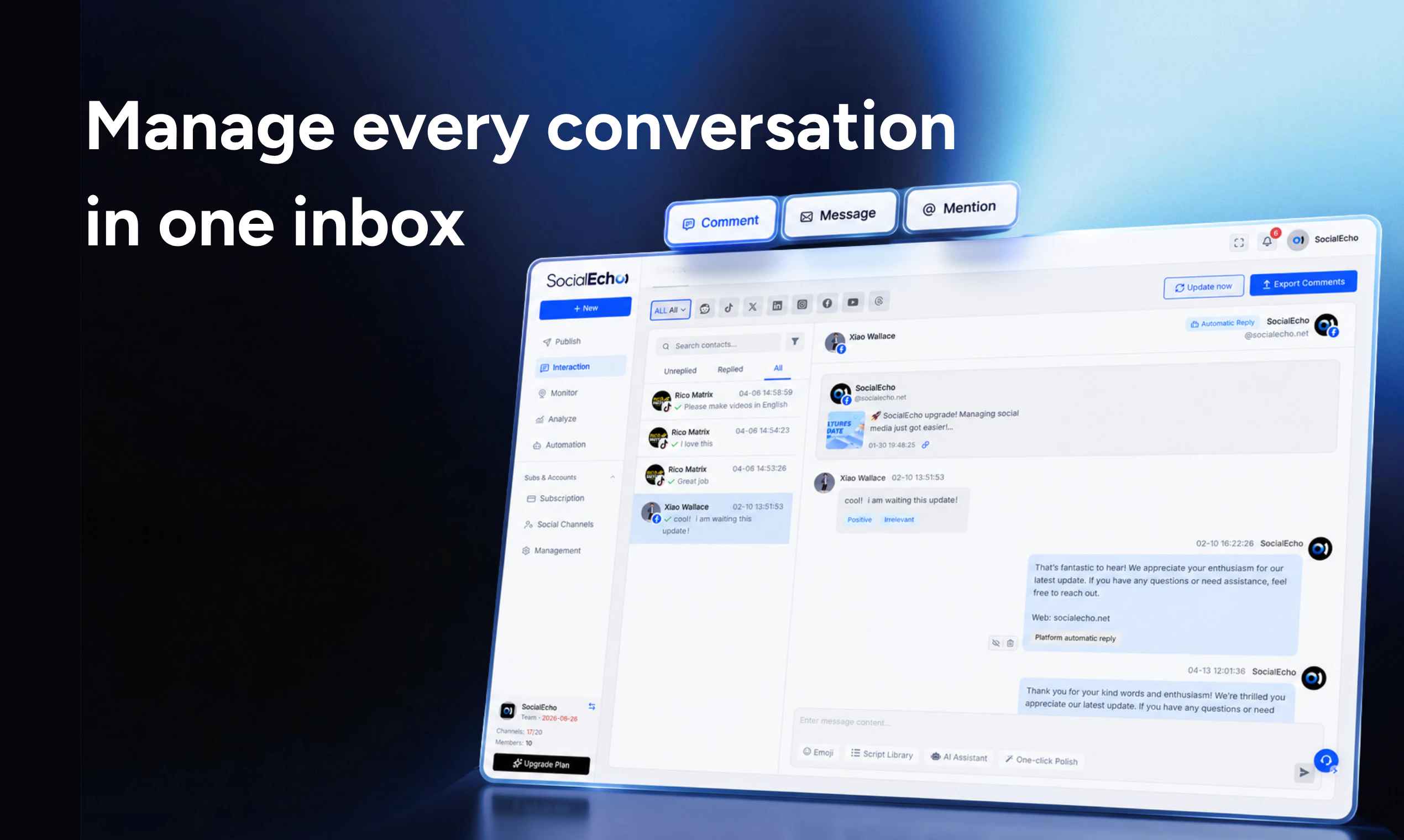SocialEcho 2.0 screenshot 4