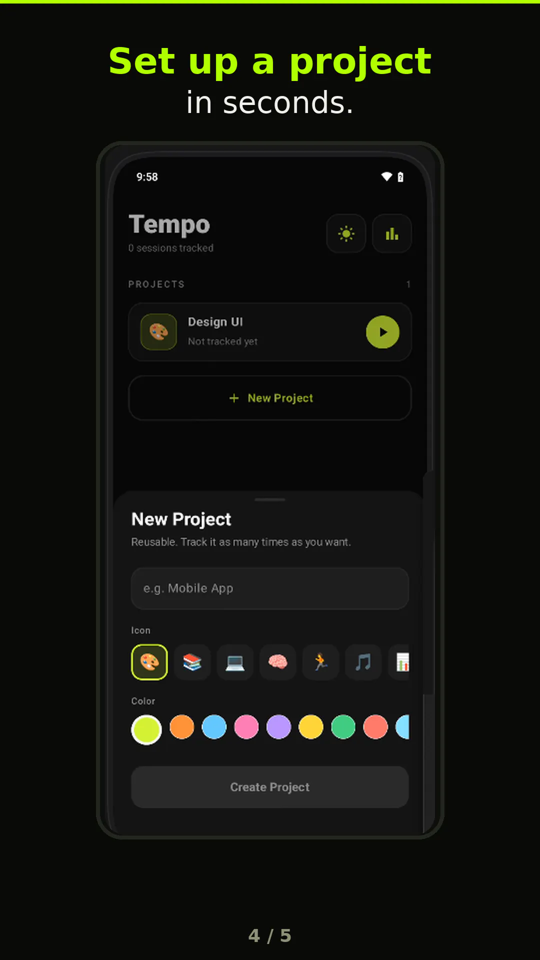 Tempo — Time Tracker screenshot