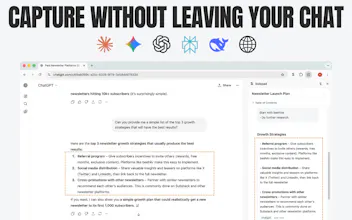 Sidepad - Capture and organize AI chats gallery image