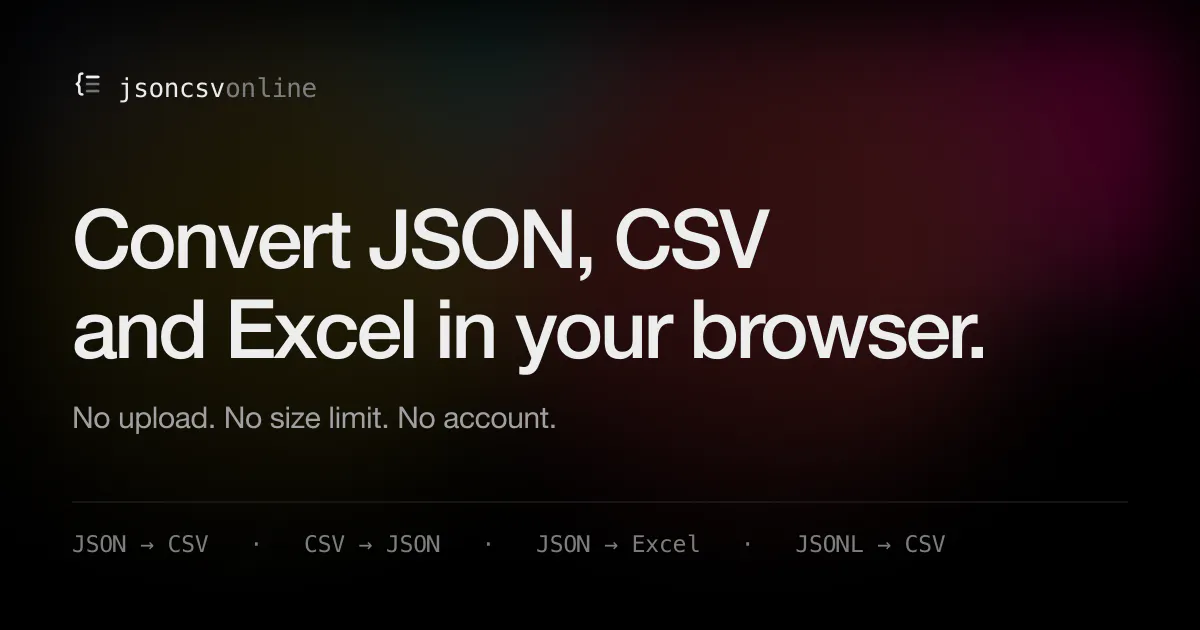 jsoncsvonline gallery image