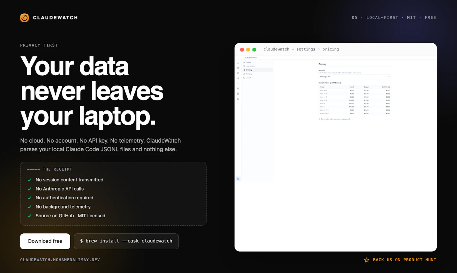 ClaudeWatch screenshot 6