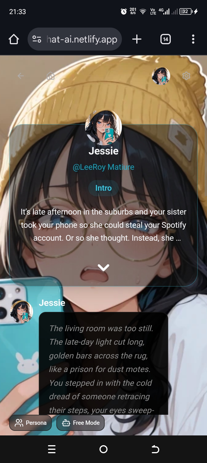 FantasyChat Ai - Screenshot 2 showing product features and functionality