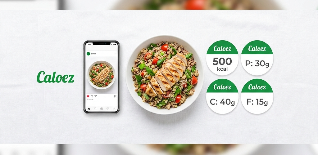 Caloez: Calorie Tracker - Main product screenshot demonstrating key features and user interface