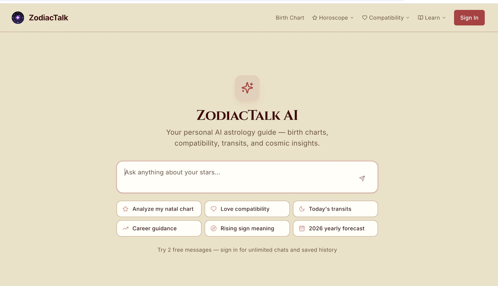 zodiactalk.app screenshot 1