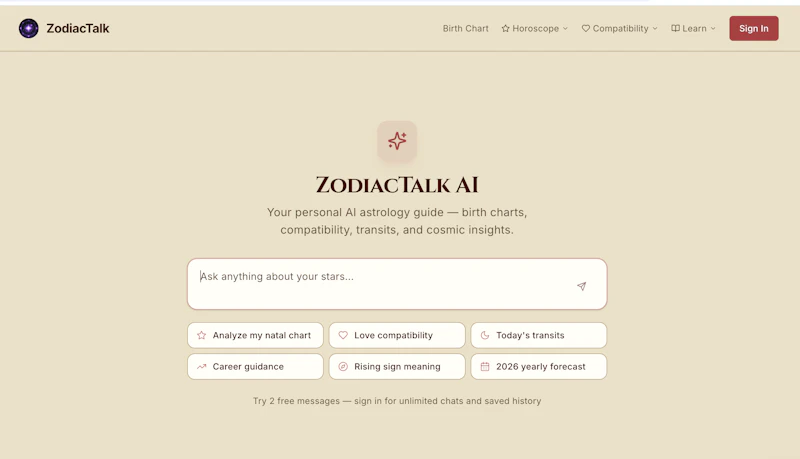 zodiactalk.app screenshot 1