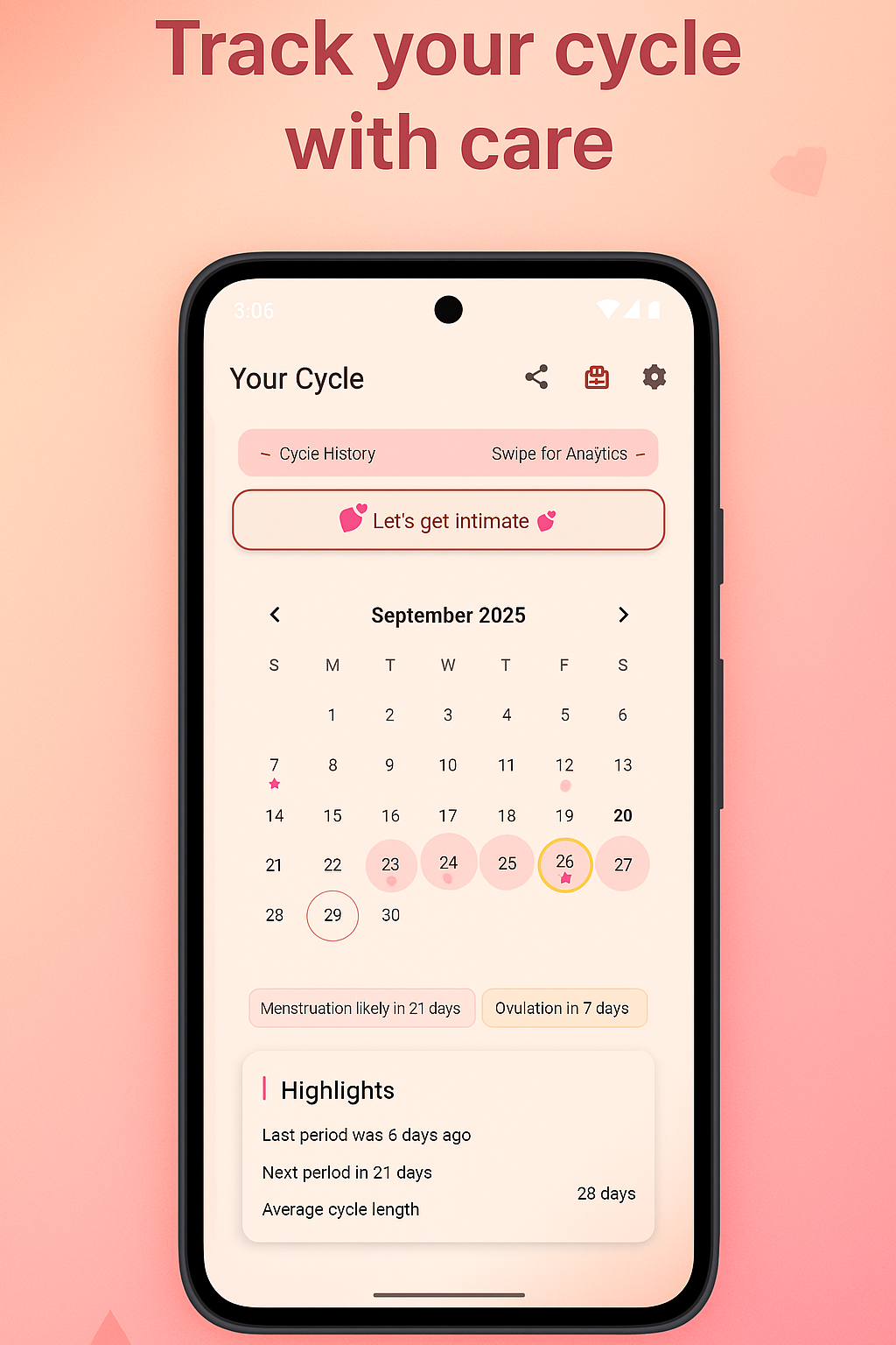 Sera Period & Cycle tracker - Screenshot 5 preview
