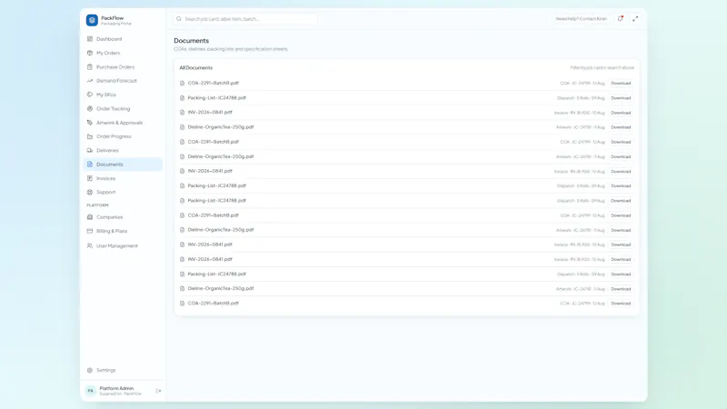 PackFlow screenshot 2