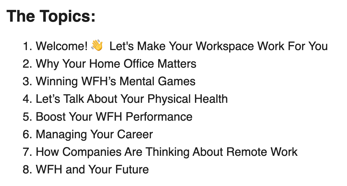 WFH Bootcamp gallery image