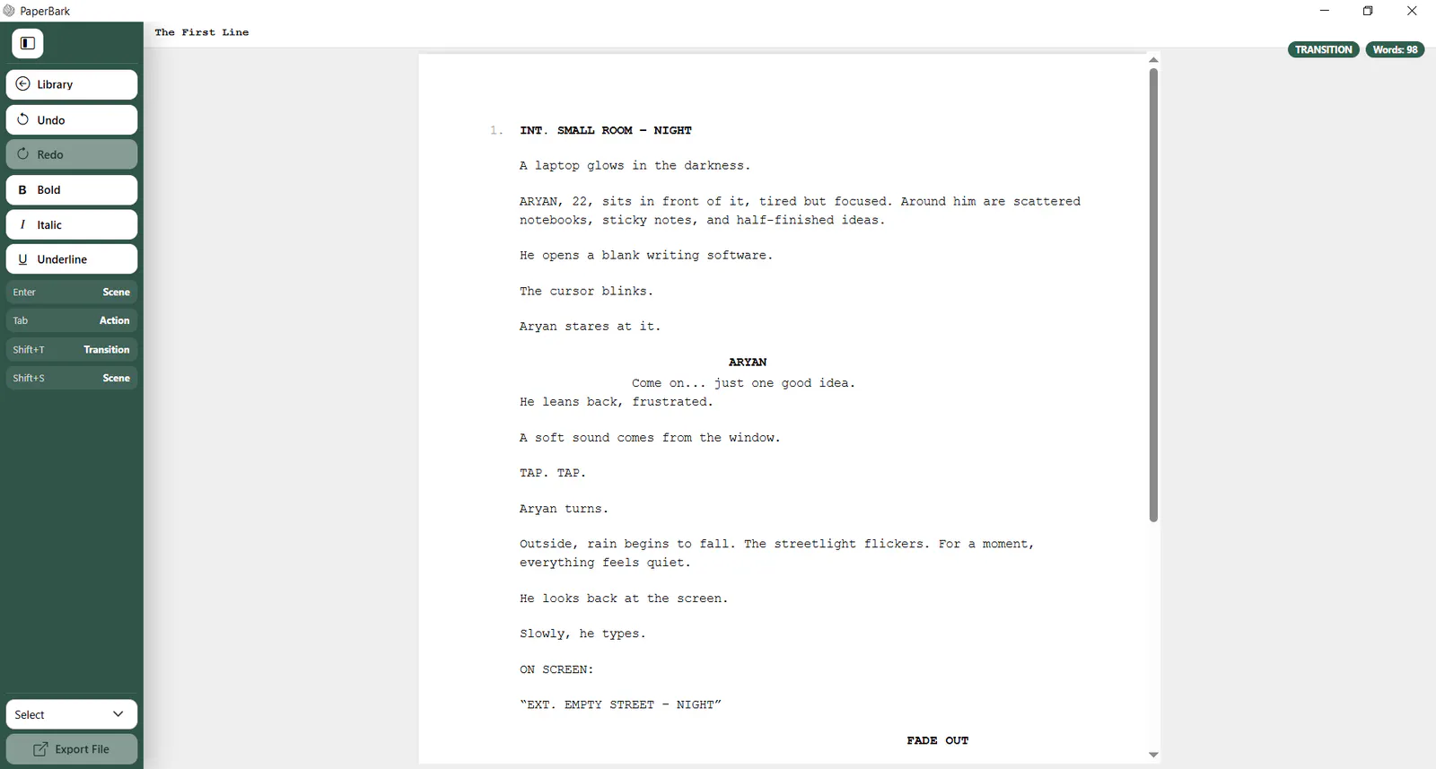 PaperBark screenshot 1