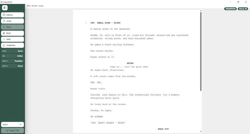 PaperBark screenshot 1