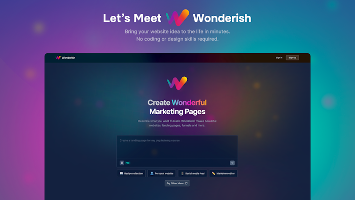 Wonderish产品图