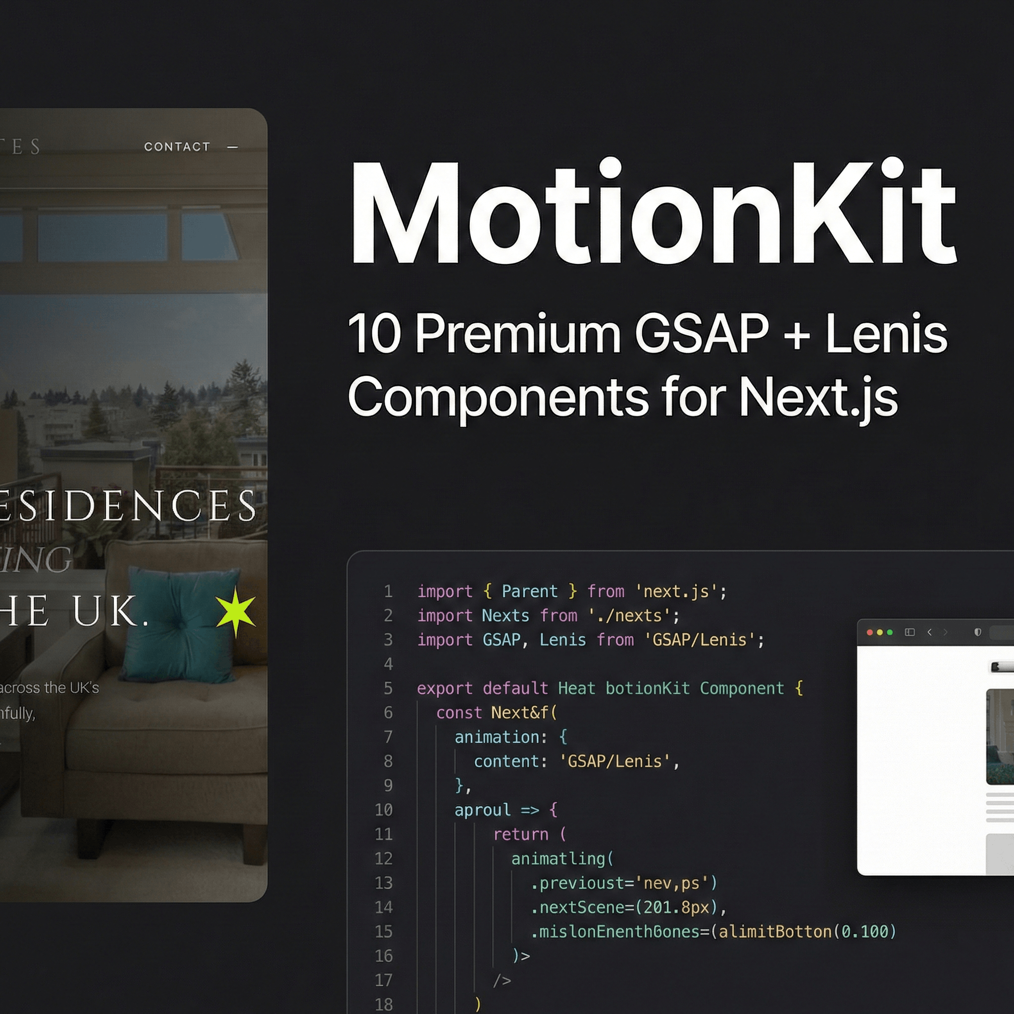 MotionKit - GSAP,Lenis Animations