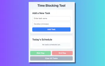 Time Blocking Tool gallery image