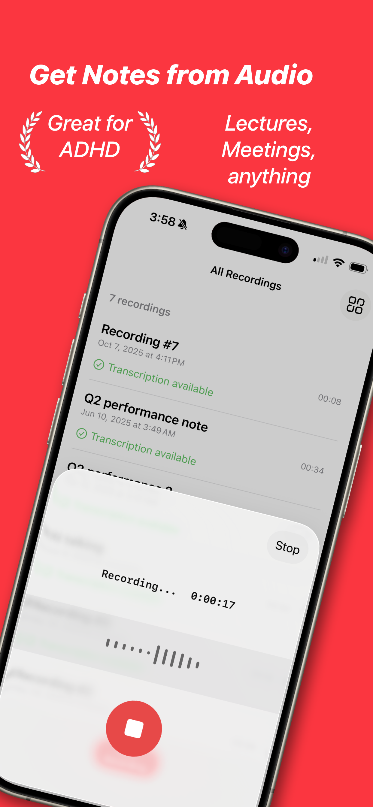 RED AI – AI Note Taker