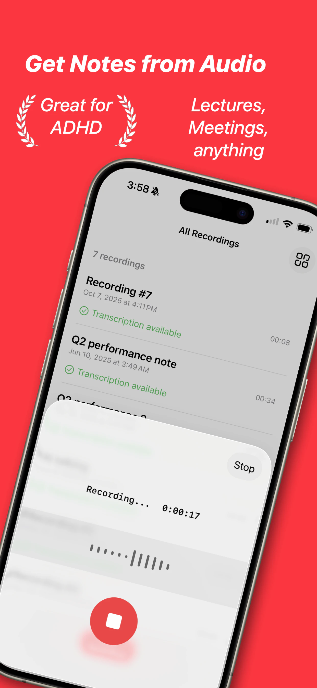 RED AI – AI Note Taker